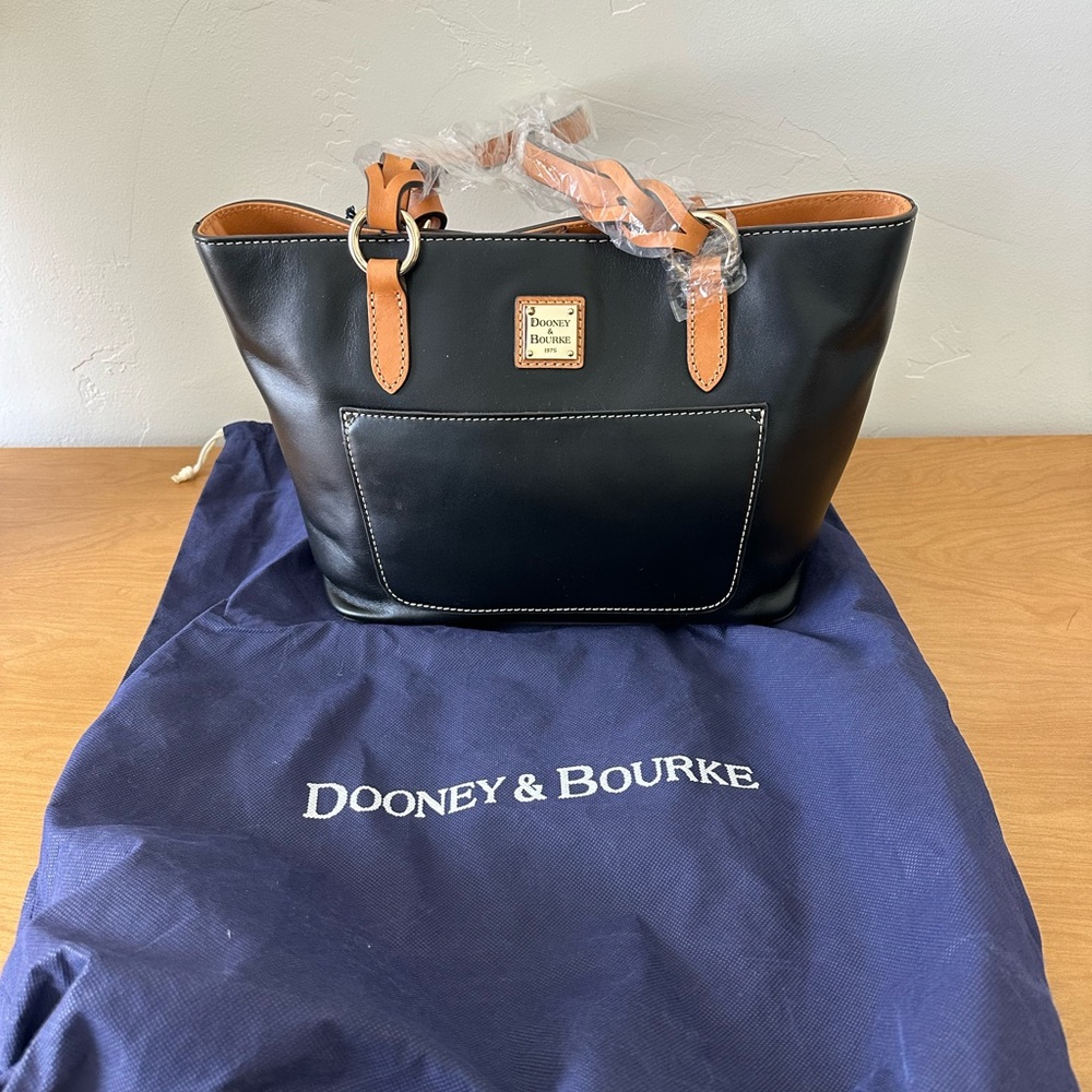 Dooney & Bourke Black and Brown Tote